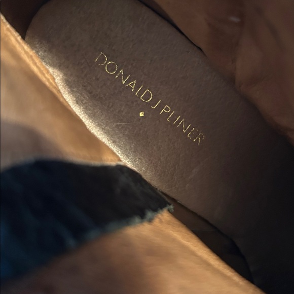 Donald J. Pliner Black Suede Leather Ankle Booties - Picture 3 of 5